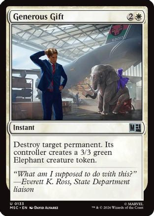 Generous Gift (MSC-133) [Commander: Marvel Super Heroes] MTG Single Wizards of the Coast