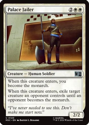 Palace Jailer (MSC-140) [Commander: Marvel Super Heroes] MTG Single Wizards of the Coast