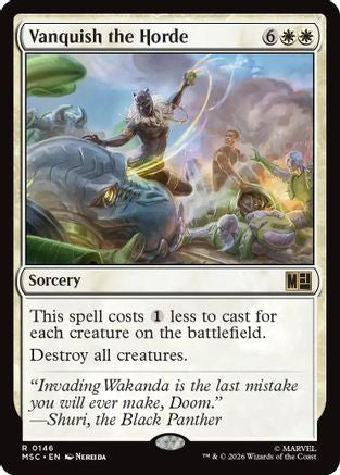 Vanquish the Horde (MSC-146) [Commander: Marvel Super Heroes] MTG Single Wizards of the Coast