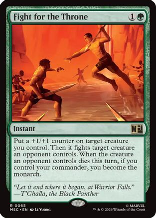 Fight for the Throne (MSC-065) [Commander: Marvel Super Heroes] MTG Single Wizards of the Coast