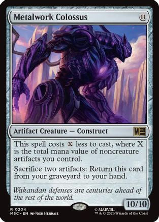 Metalwork Colossus (MSC-204) [Commander: Marvel Super Heroes] MTG Single Wizards of the Coast