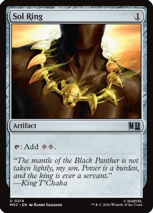 Sol Ring (MSC-214) [Commander: Marvel Super Heroes] MTG Single Wizards of the Coast