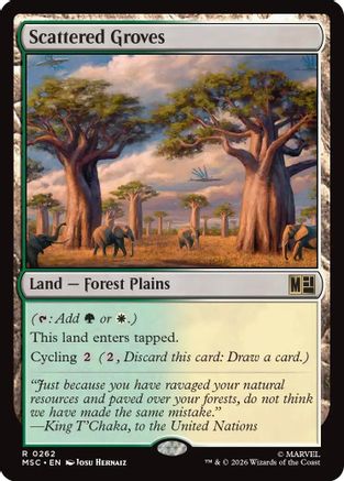 Scattered Groves (MSC-262) [Commander: Marvel Super Heroes] MTG Single Wizards of the Coast