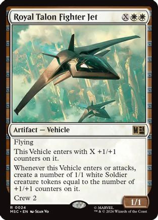 Royal Talon Fighter Jet (Surge Foil) (MSC-024) [Commander: Marvel Super Heroes] Foil MTG Single Wizards of the Coast