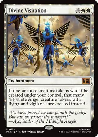 Divine Visitation (Surge Foil) (MSC-131) [Commander: Marvel Super Heroes] Foil MTG Single Wizards of the Coast