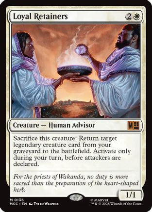 Loyal Retainers (Surge Foil) (MSC-136) [Commander: Marvel Super Heroes] Foil MTG Single Wizards of the Coast