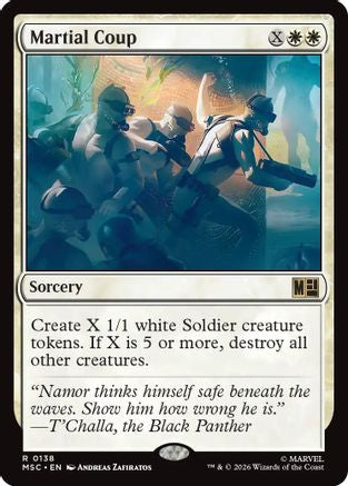 Martial Coup (Surge Foil) (MSC-138) [Commander: Marvel Super Heroes] Foil MTG Single Wizards of the Coast
