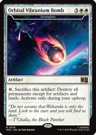 Orbital Vibranium Bomb - Scourglass (Surge Foil) (MSC-276) [Commander: Marvel Super Heroes] Foil MTG Single Wizards of the Coast