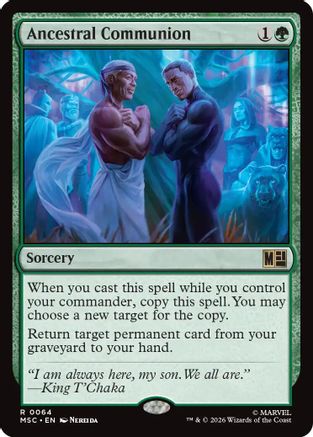 Ancestral Communion (Surge Foil) (MSC-064) [Commander: Marvel Super Heroes] Foil MTG Single Wizards of the Coast