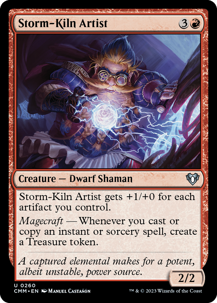 Storm-Kiln Artist (CMM-260) [Commander Masters] Foil MTG Single Wizards of the Coast