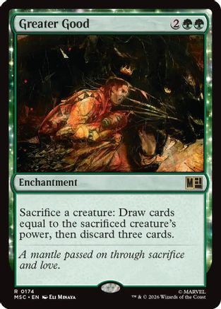 Greater Good (Surge Foil) (MSC-174) [Commander: Marvel Super Heroes] Foil MTG Single Wizards of the Coast