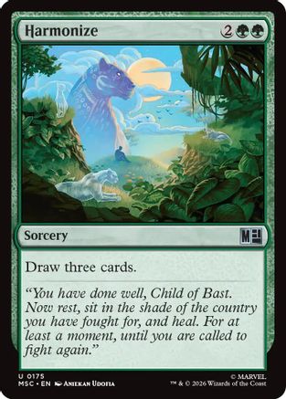 Harmonize (Surge Foil) (MSC-175) [Commander: Marvel Super Heroes] Foil MTG Single Wizards of the Coast