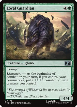 Loyal Guardian (Surge Foil) (MSC-176) [Commander: Marvel Super Heroes] Foil MTG Single Wizards of the Coast