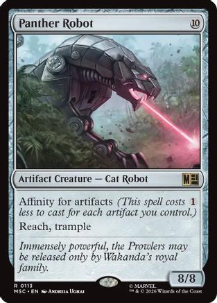 Panther Robot (Surge Foil) (MSC-113) [Commander: Marvel Super Heroes] Foil MTG Single Wizards of the Coast