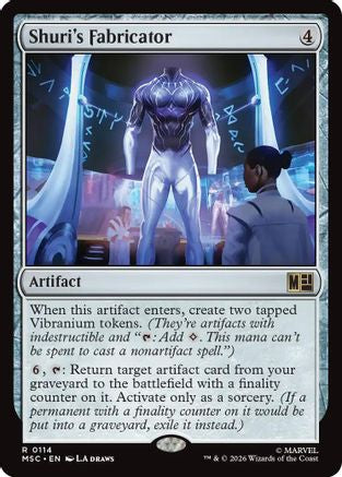 Shuri's Fabricator (Surge Foil) (MSC-114) [Commander: Marvel Super Heroes] Foil MTG Single Wizards of the Coast