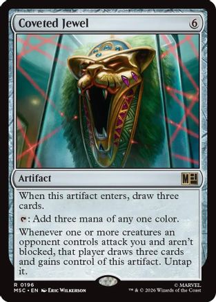Coveted Jewel (Surge Foil) (MSC-196) [Commander: Marvel Super Heroes] Foil MTG Single Wizards of the Coast