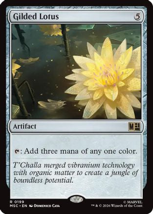 Gilded Lotus (Surge Foil) (MSC-199) [Commander: Marvel Super Heroes] Foil MTG Single Wizards of the Coast