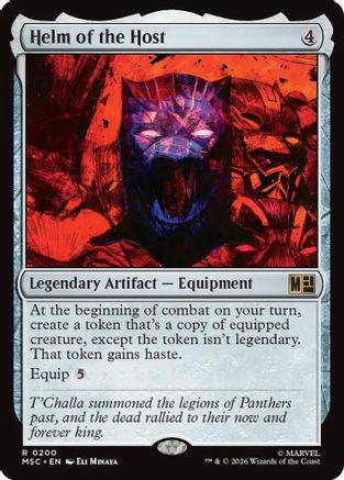 Helm of the Host (Surge Foil) (MSC-200) [Commander: Marvel Super Heroes] Foil MTG Single Wizards of the Coast