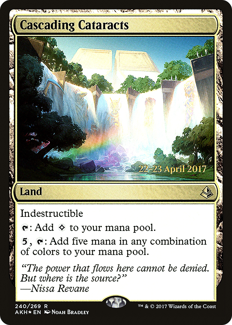 Cascading Cataracts (PRE-240) [Amonkhet Promos] Foil MTG Single Wizards of the Coast