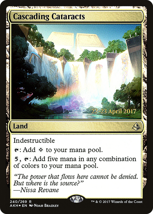 Cascading Cataracts (PRE-240) [Amonkhet Promos] Foil MTG Single Wizards of the Coast