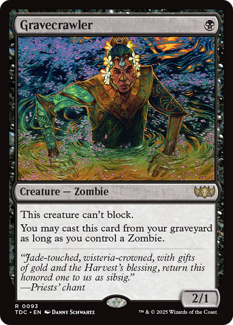 Gravecrawler (TDC-093) [Commander: Tarkir: Dragonstorm] MTG Single Wizards of the Coast