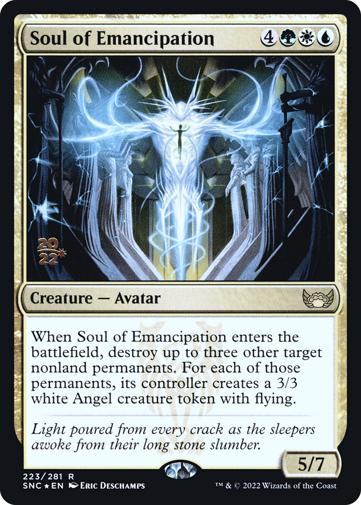Soul of Emancipation (PRE-223S) [Streets of New Capenna Promos] Foil MTG Single Wizards of the Coast