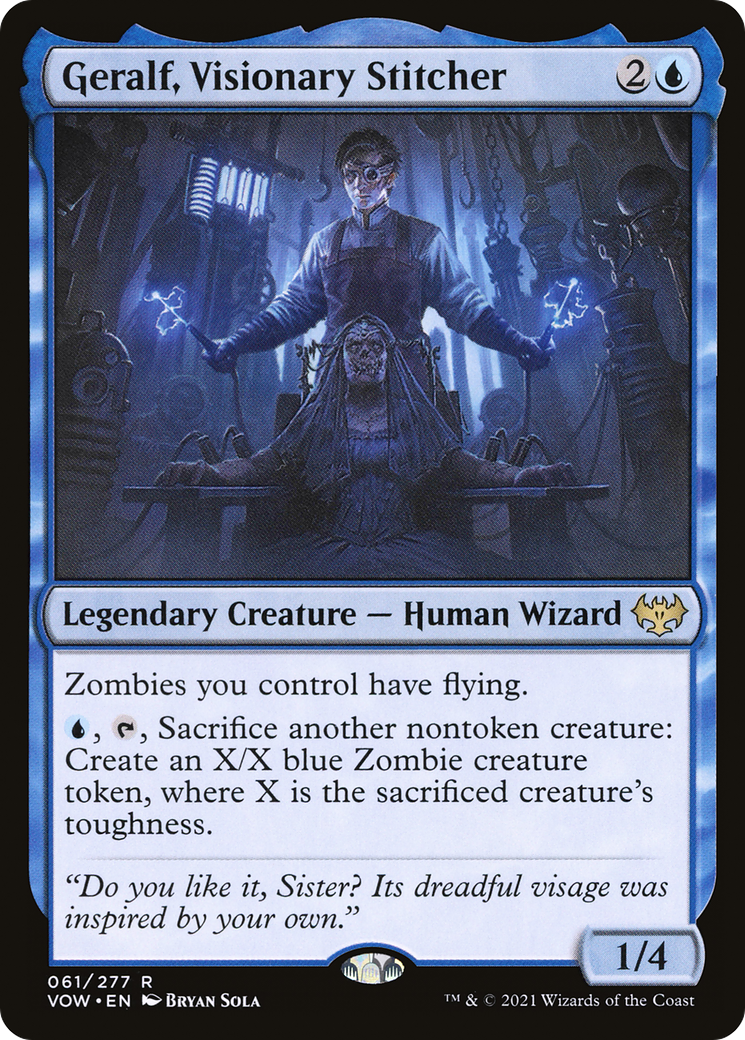 Geralf, Visionary Stitcher (VOW-061) [Innistrad: Crimson Vow] Foil MTG Single Wizards of the Coast