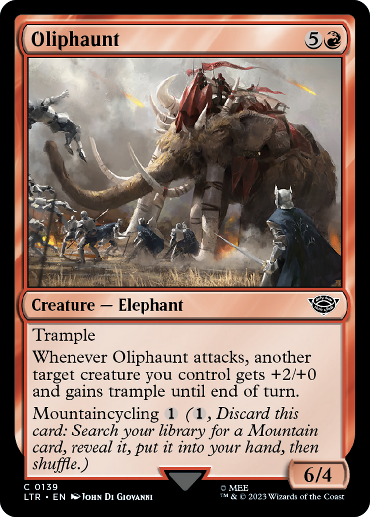 Oliphaunt (LTR-139) [The Lord of the Rings: Tales of Middle-earth] MTG Single Wizards of the Coast