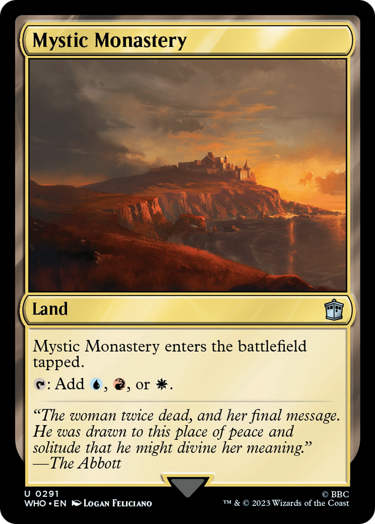 Mystic Monastery (WHO-291) [Doctor Who] MTG Single Wizards of the Coast