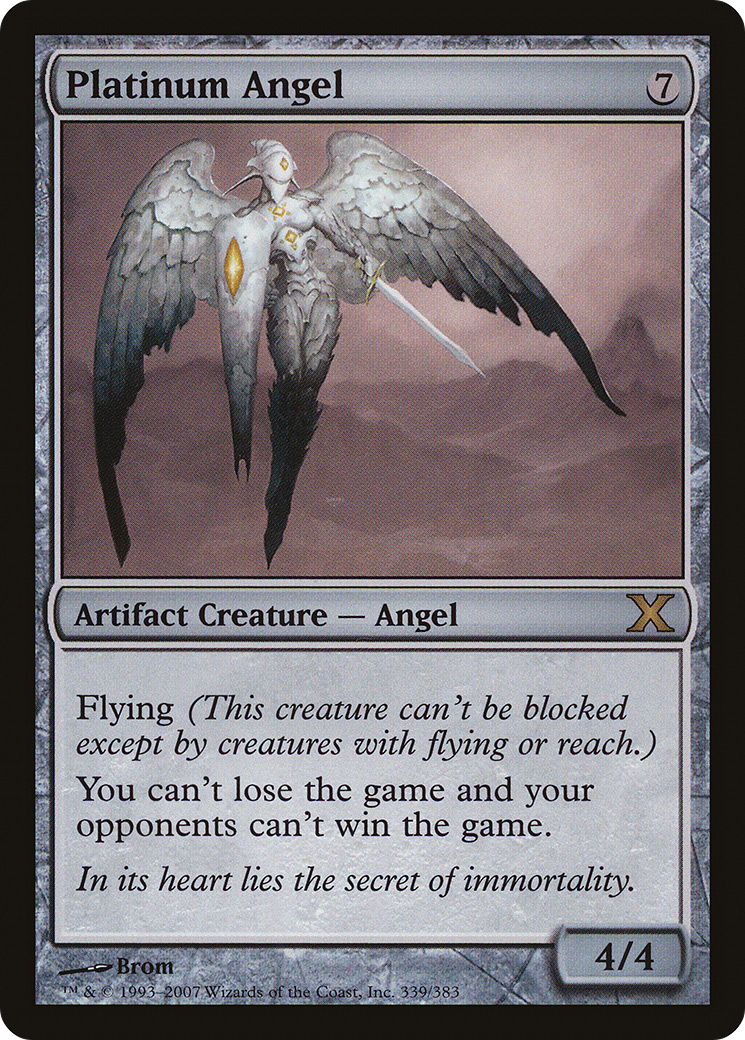 Platinum Angel (10E-339) [Tenth Edition] MTG Single Wizards of the Coast