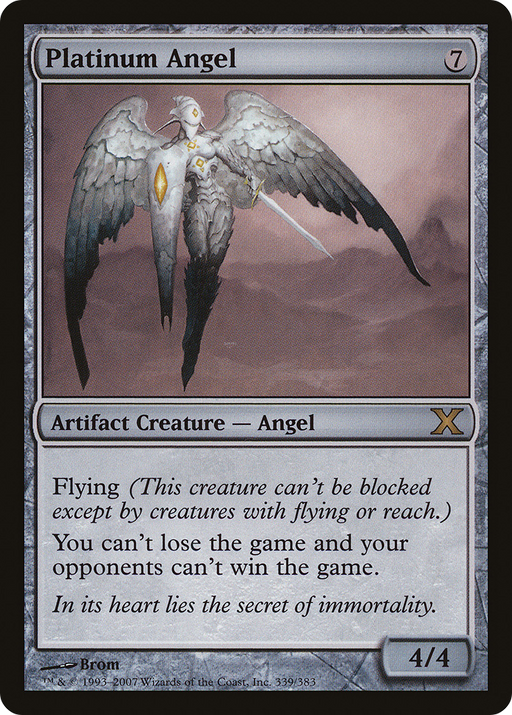 Platinum Angel (10E-339) [Tenth Edition] MTG Single Wizards of the Coast