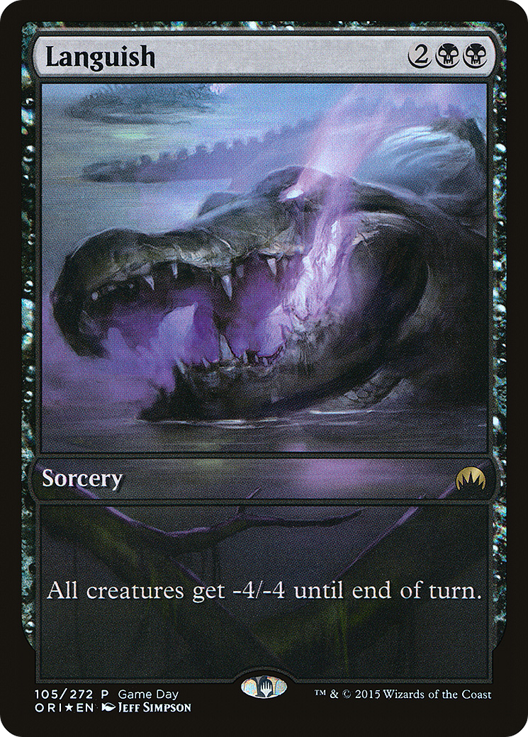 Languish (Game Day) (Full Art) [Magic Origins Promos] MTG Single Magic: The Gathering