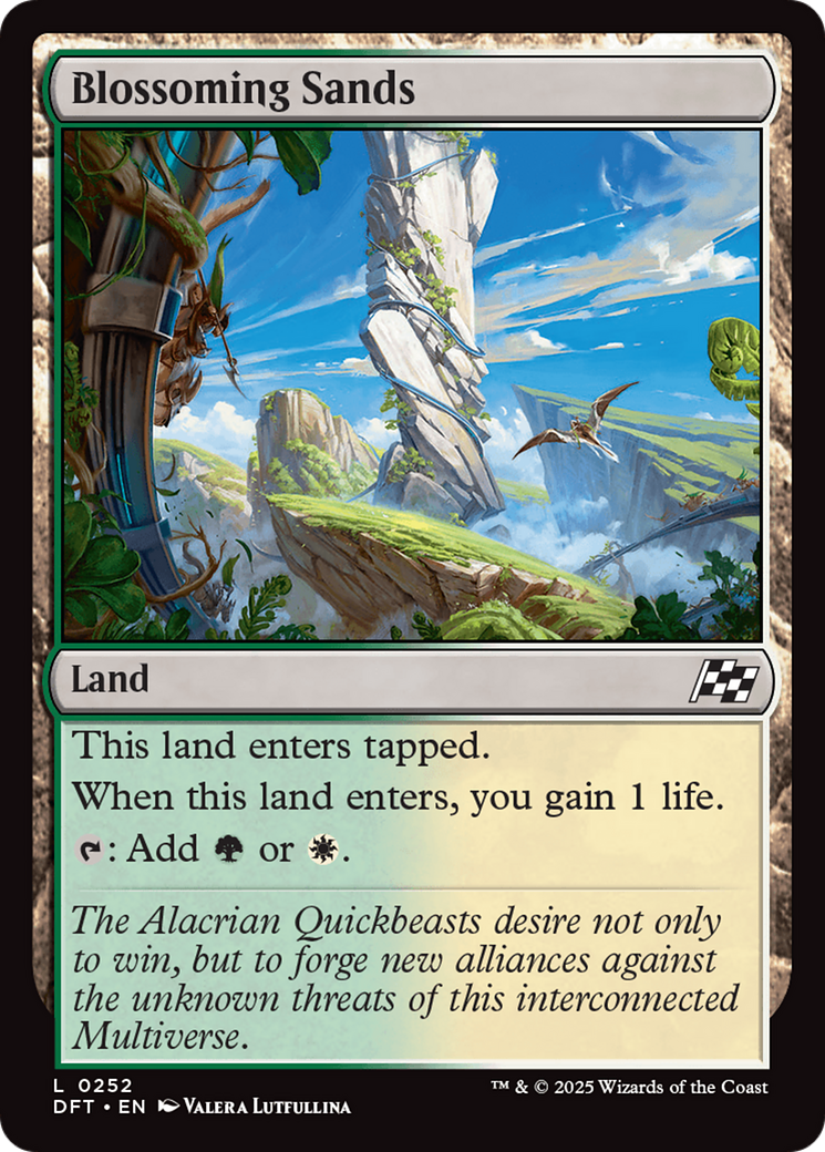 Blossoming Sands (DFT-252) [Aetherdrift] MTG Single Wizards of the Coast