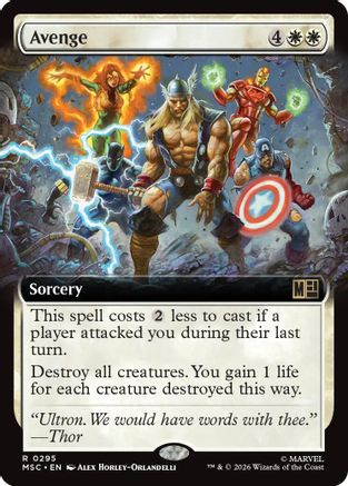 Avenge (MSC-295) [Commander: Marvel Super Heroes] Foil MTG Single Wizards of the Coast