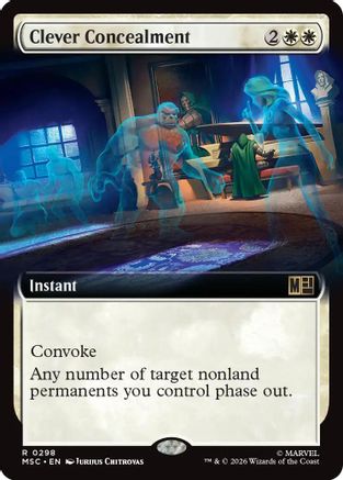 Clever Concealment (MSC-298) [Commander: Marvel Super Heroes] Foil MTG Single Wizards of the Coast