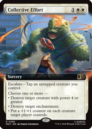 Collective Effort (MSC-299) [Commander: Marvel Super Heroes] MTG Single Wizards of the Coast