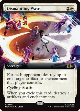 Dismantling Wave (MSC-300) [Commander: Marvel Super Heroes] Foil MTG Single Wizards of the Coast