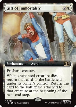 Gift of Immortality (MSC-306) [Commander: Marvel Super Heroes] MTG Single Wizards of the Coast