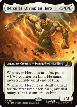 Hercules, Olympian Hero (MSC-308) [Commander: Marvel Super Heroes] Foil MTG Single Wizards of the Coast