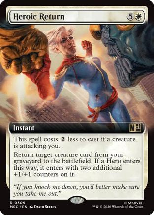 Heroic Return (MSC-309) [Commander: Marvel Super Heroes] Foil MTG Single Wizards of the Coast