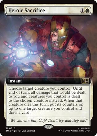 Heroic Sacrifice (MSC-310) [Commander: Marvel Super Heroes] MTG Single Wizards of the Coast