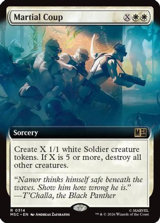 Martial Coup (MSC-314) [Commander: Marvel Super Heroes] Foil MTG Single Wizards of the Coast