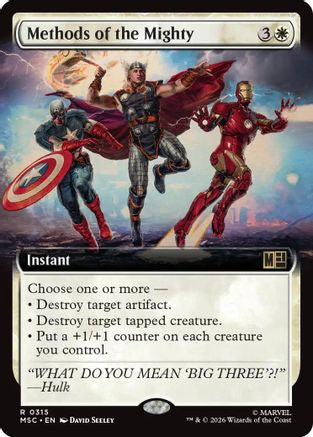 Methods of the Mighty (MSC-315) [Commander: Marvel Super Heroes] MTG Single Wizards of the Coast