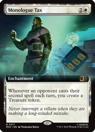 Monologue Tax (MSC-317) [Commander: Marvel Super Heroes] Foil MTG Single Wizards of the Coast