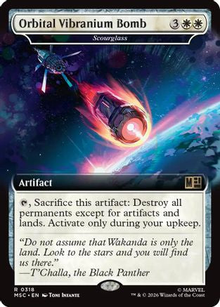 Orbital Vibranium Bomb - Scourglass (MSC-318) [Commander: Marvel Super Heroes] Foil MTG Single Wizards of the Coast
