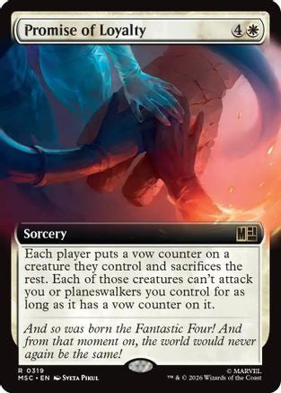 Promise of Loyalty (MSC-319) [Commander: Marvel Super Heroes] MTG Single Wizards of the Coast