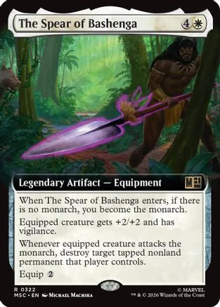 The Spear of Bashenga (MSC-322) [Commander: Marvel Super Heroes] MTG Single Wizards of the Coast