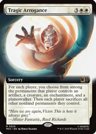 Tragic Arrogance (MSC-323) [Commander: Marvel Super Heroes] Foil MTG Single Wizards of the Coast