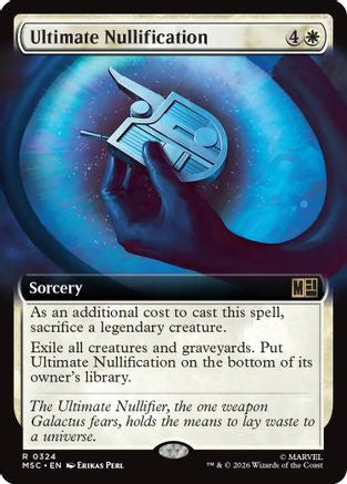 Ultimate Nullification (MSC-324) [Commander: Marvel Super Heroes] Foil MTG Single Wizards of the Coast
