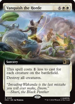 Vanquish the Horde (MSC-325) [Commander: Marvel Super Heroes] Foil MTG Single Wizards of the Coast